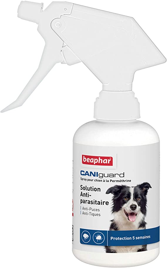 Photo du produit SPRAY ANTIPARASITAIRE CANIGUARD PERMETHRINE 250ML - CHIEN BEAPHAR