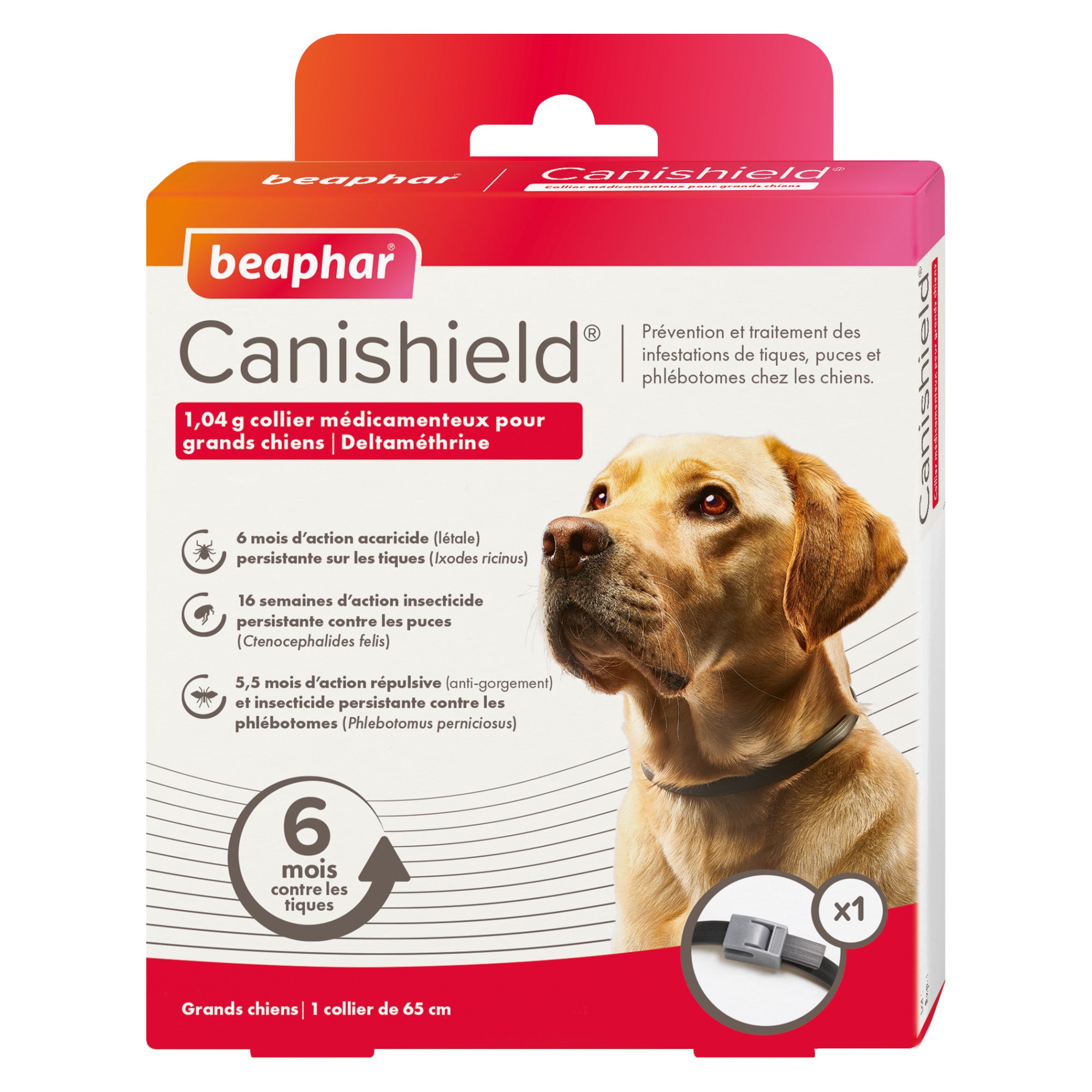 COLLIER CANISHIELD ANTIPARASITAIRE CURATIVE CHIEN BEAPHAR