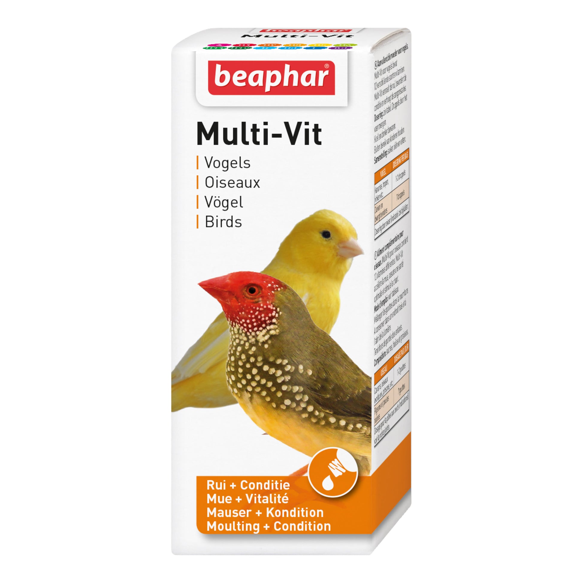 Photo du produit COMPLEMENT ALIMENTAIRE MULTI VITAMINES 50ML - OISEAU BEAPHAR