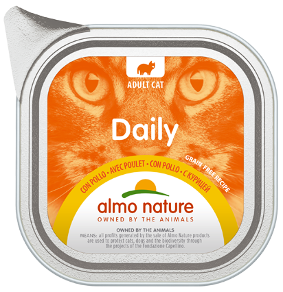 Photo du produit BOITE DAILY ADULTE POULET 100G - CHAT ALMO NATURE