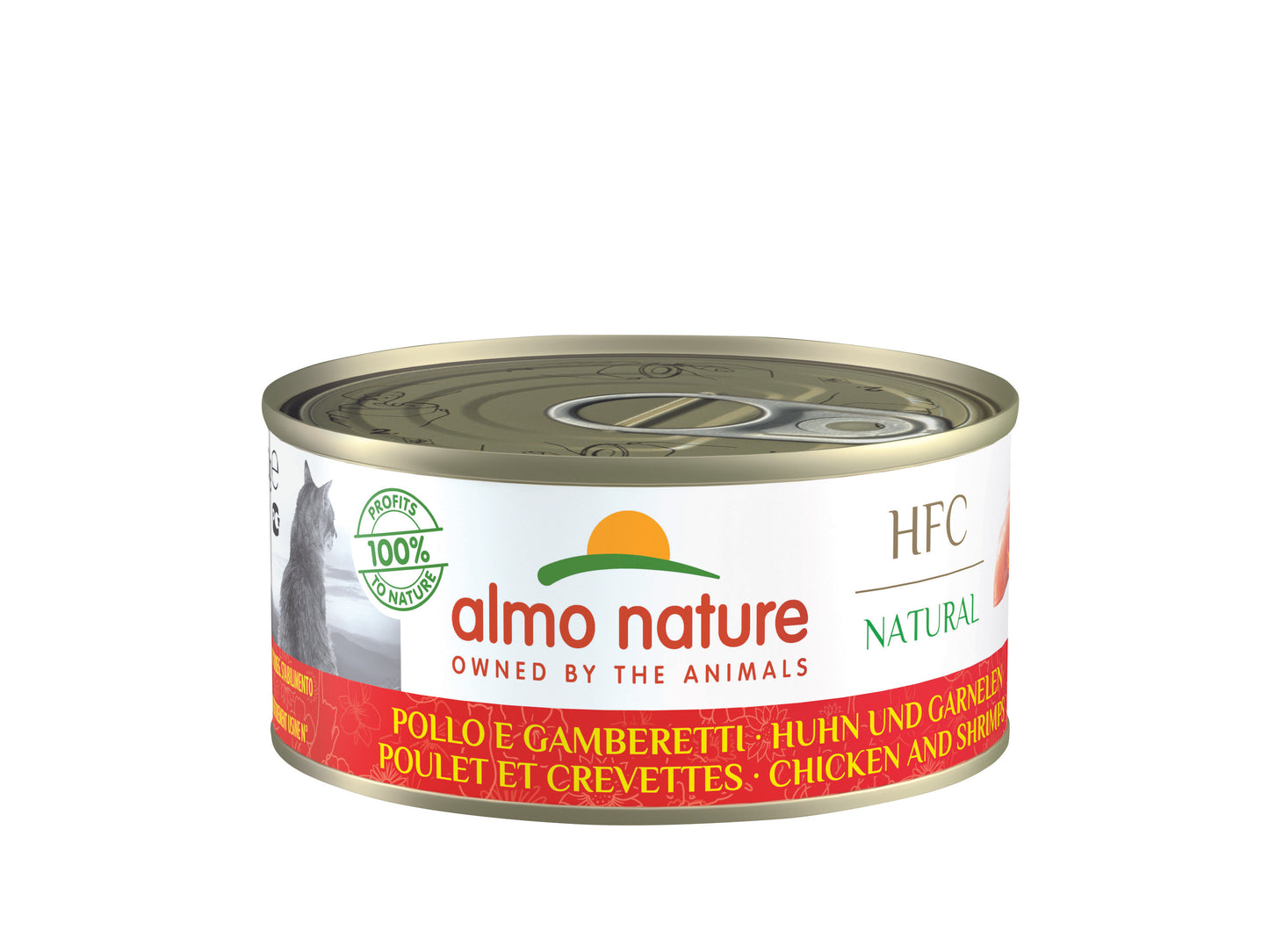 Photo du produit BOITE HFC NATURAL ADULTE POULET CREVETTES 150G - CHAT ALMO NATURE