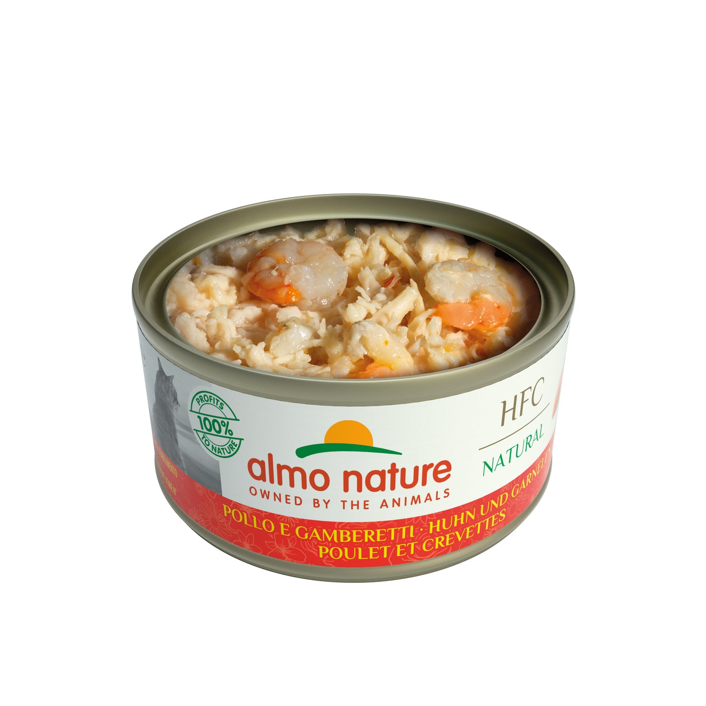 Photo du produit BOITE HFC NATURAL ADULTE POULET CREVETTES 70G - CHAT ALMO NATURE