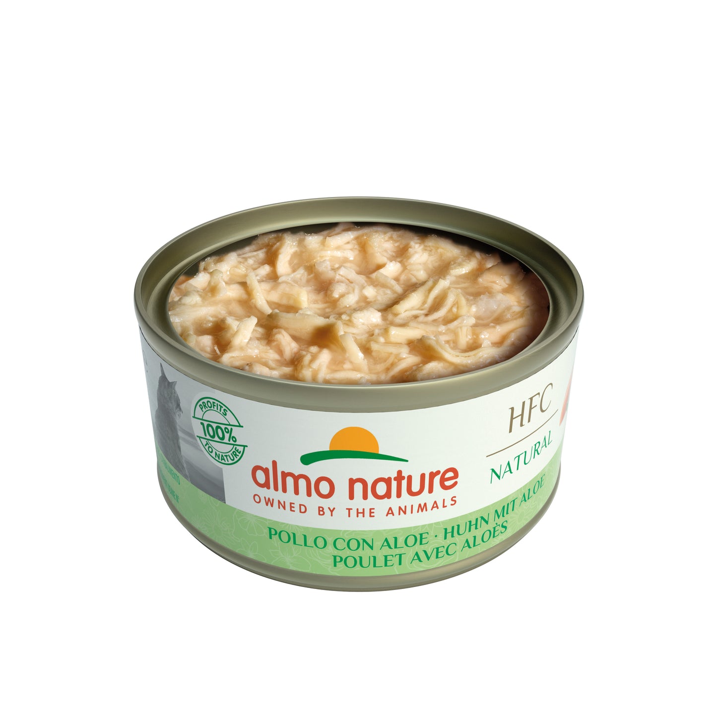 Photo du produit BOITE HFC NATURAL ADULTE POULET L'ALOÈS 70G - CHAT ALMO NATURE