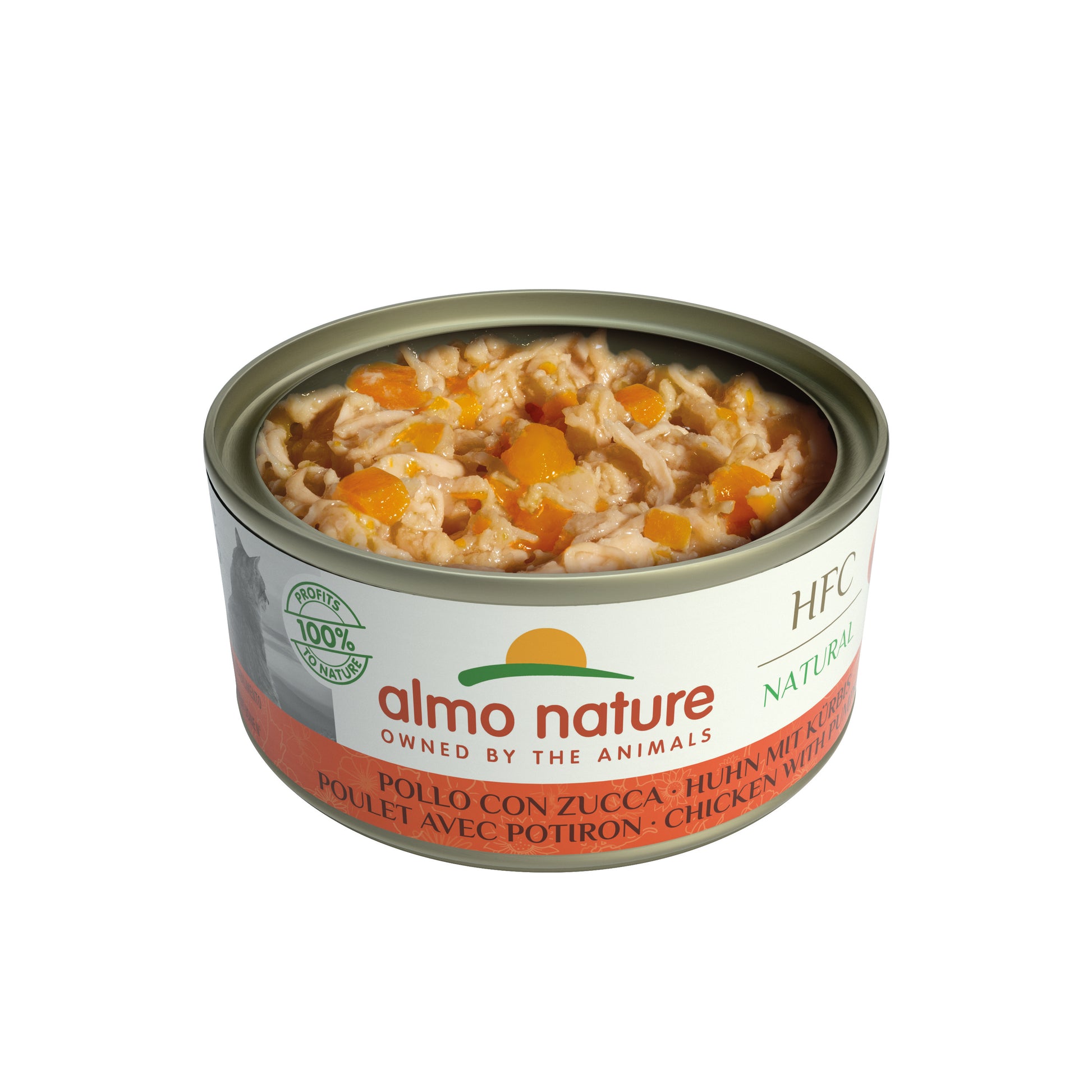 Photo du produit BOITE HFC NATURAL ADULTE POULET POTIRON 150G - CHAT ALMO NATURE