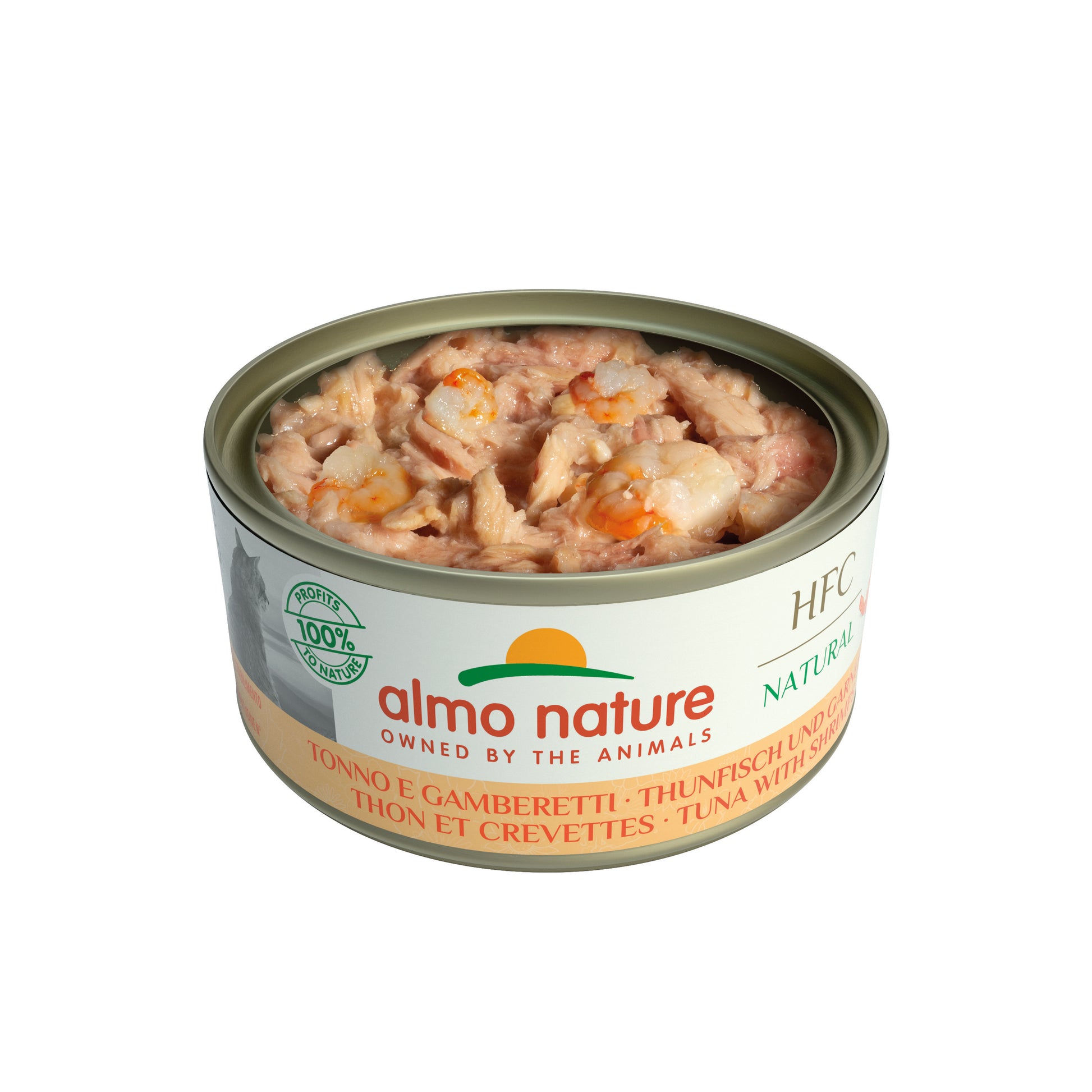 Photo du produit BOITE HFC NATURAL ADULTE THON CREVETTES 150G - CHAT ALMO NATURE