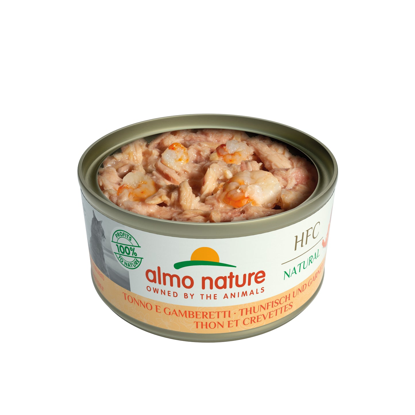 Photo du produit BOITE HFC NATURAL ADULTE THON CREVETTES 70G - CHAT ALMO NATURE