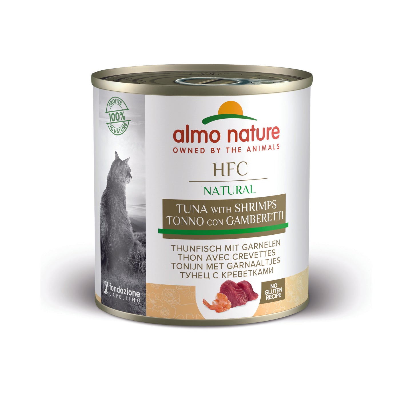 Photo du produit BOITE HFC NATURAL ADULTE THON CREVETTES 280G - CHAT ALMO NATURE