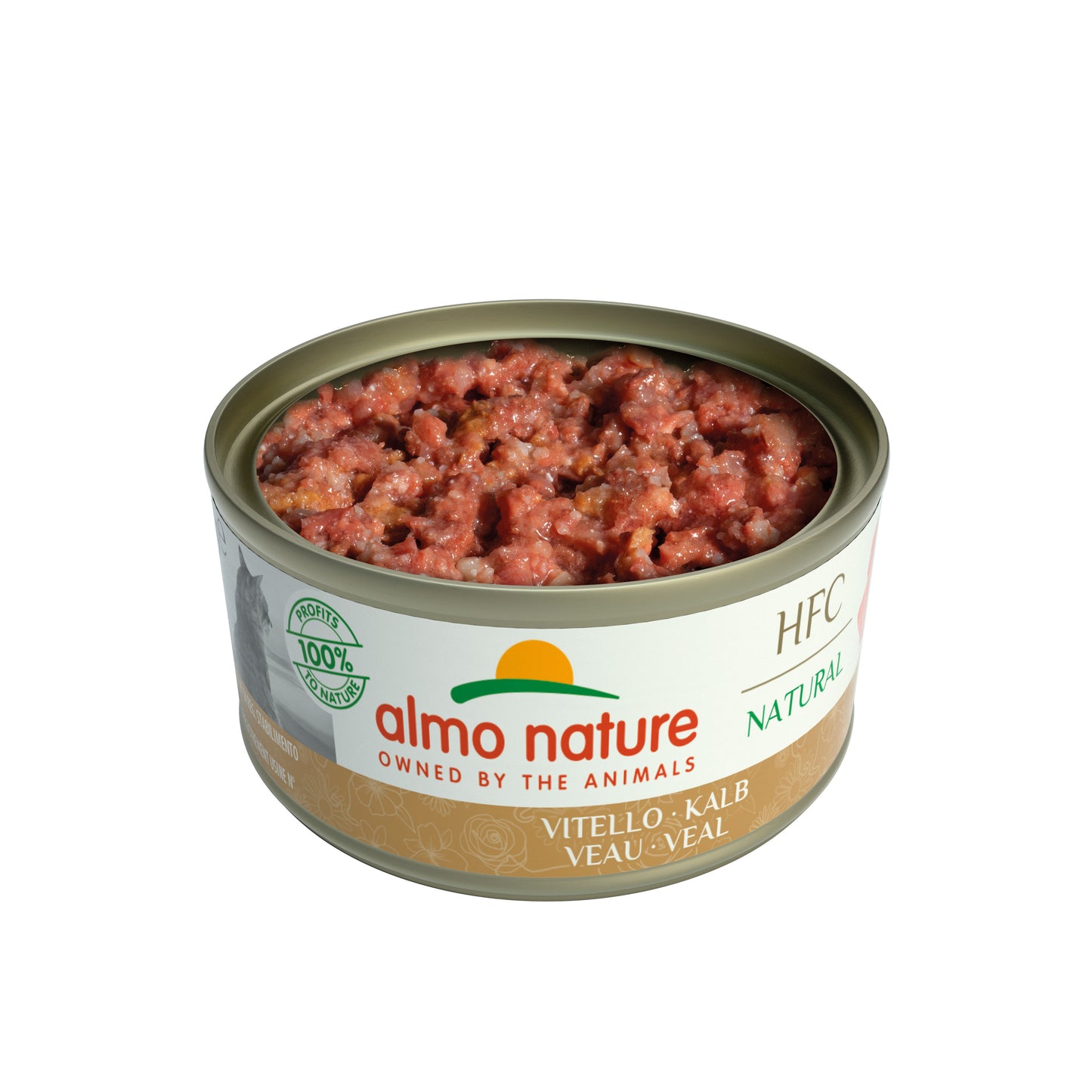 Photo du produit BOITE HFC NATURAL ADULTE VEAU 70G - CHAT ALMO NATURE