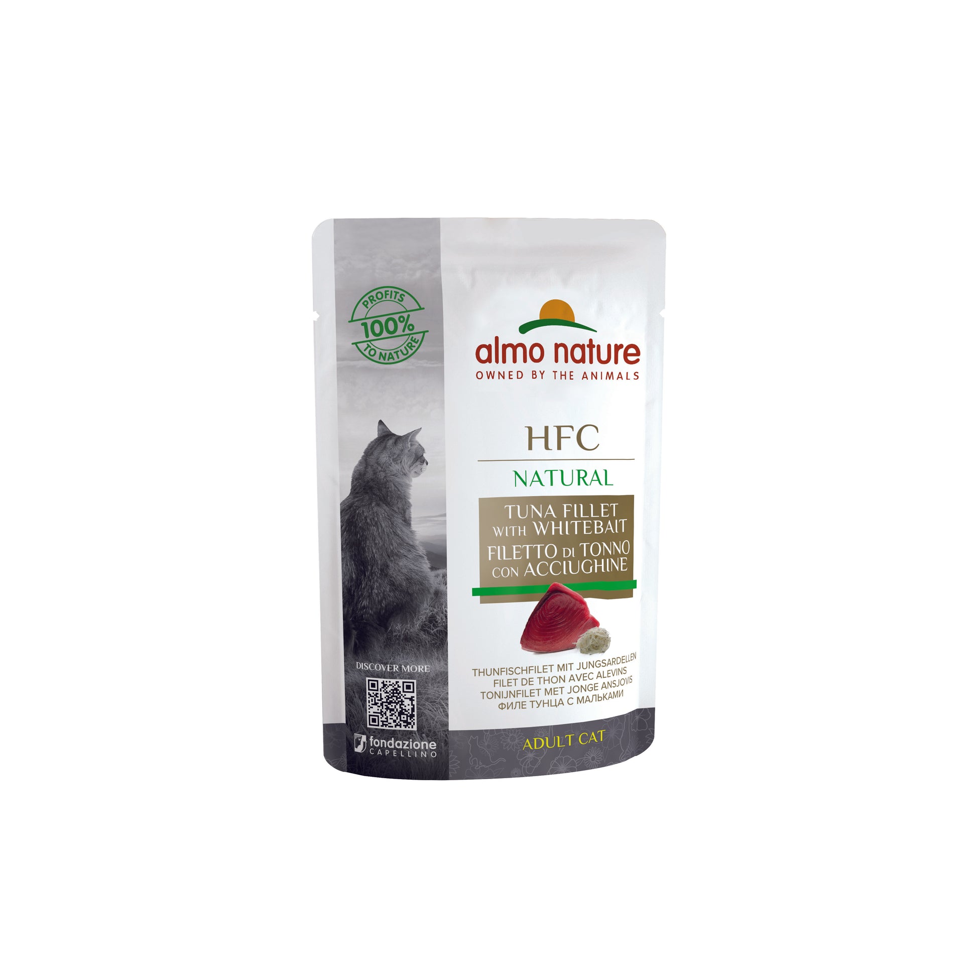 Photo du produit POCHON HFC NATURAL ADULTE FILET THON ALEVINS 55G - CHAT ALMO NATURE