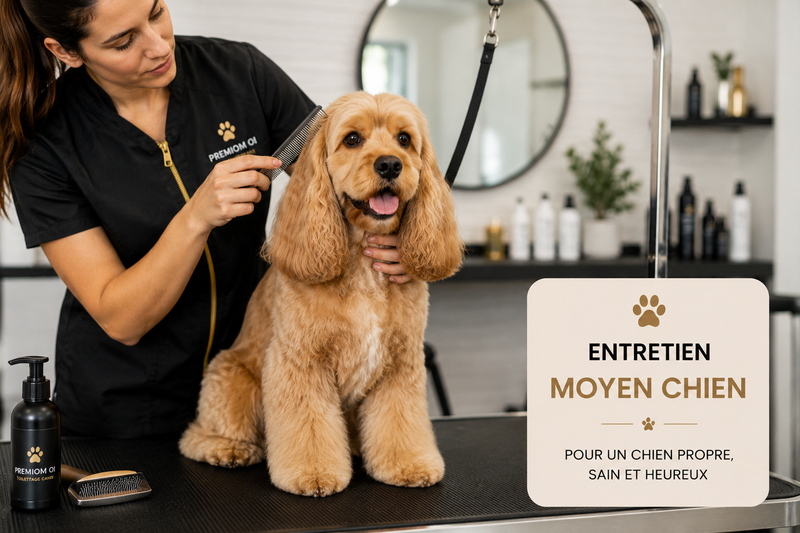 PRESTATION TOILLETAGE ENTRETIEN MOYEN CHIEN