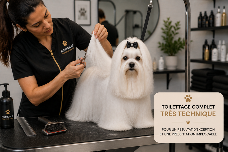 PRESTATION TOILLETAGE COMPLET & PREPARATION EXPOSITION TECHNIQUE (sur devis)