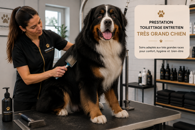 PRESTATION TOILLETAGE ENTRETIEN TRES GRAND CHIEN