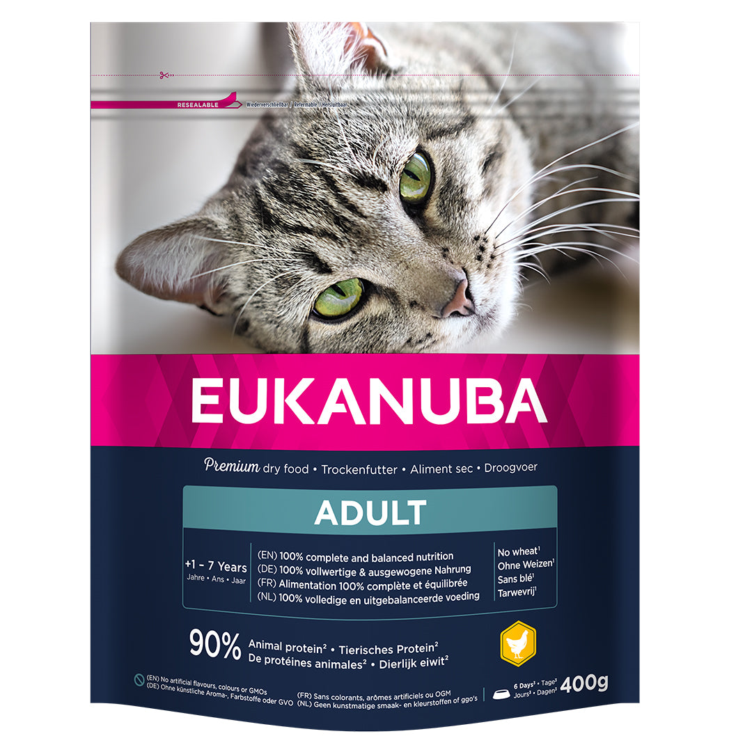 Photo du produit CROQUETTE ENTRETIEN ADULTE TOUTES RACES POULET 400G - CHAT EUKANUBA