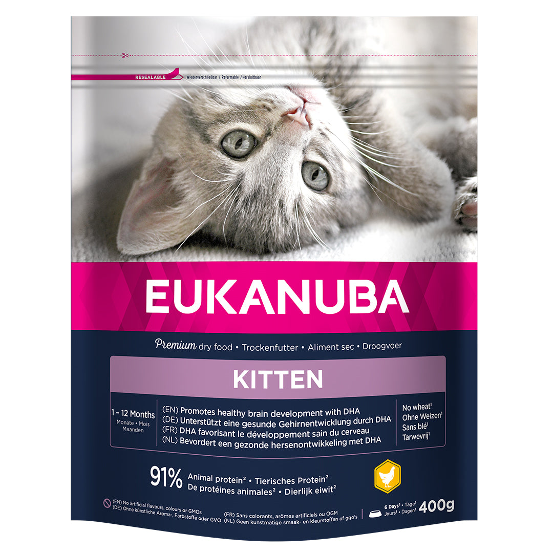 Photo du produit CROQUETTE ENTRETIEN CHATON ET FEMELLE GESTANTE POULET 400G - CHAT EUKANUBA