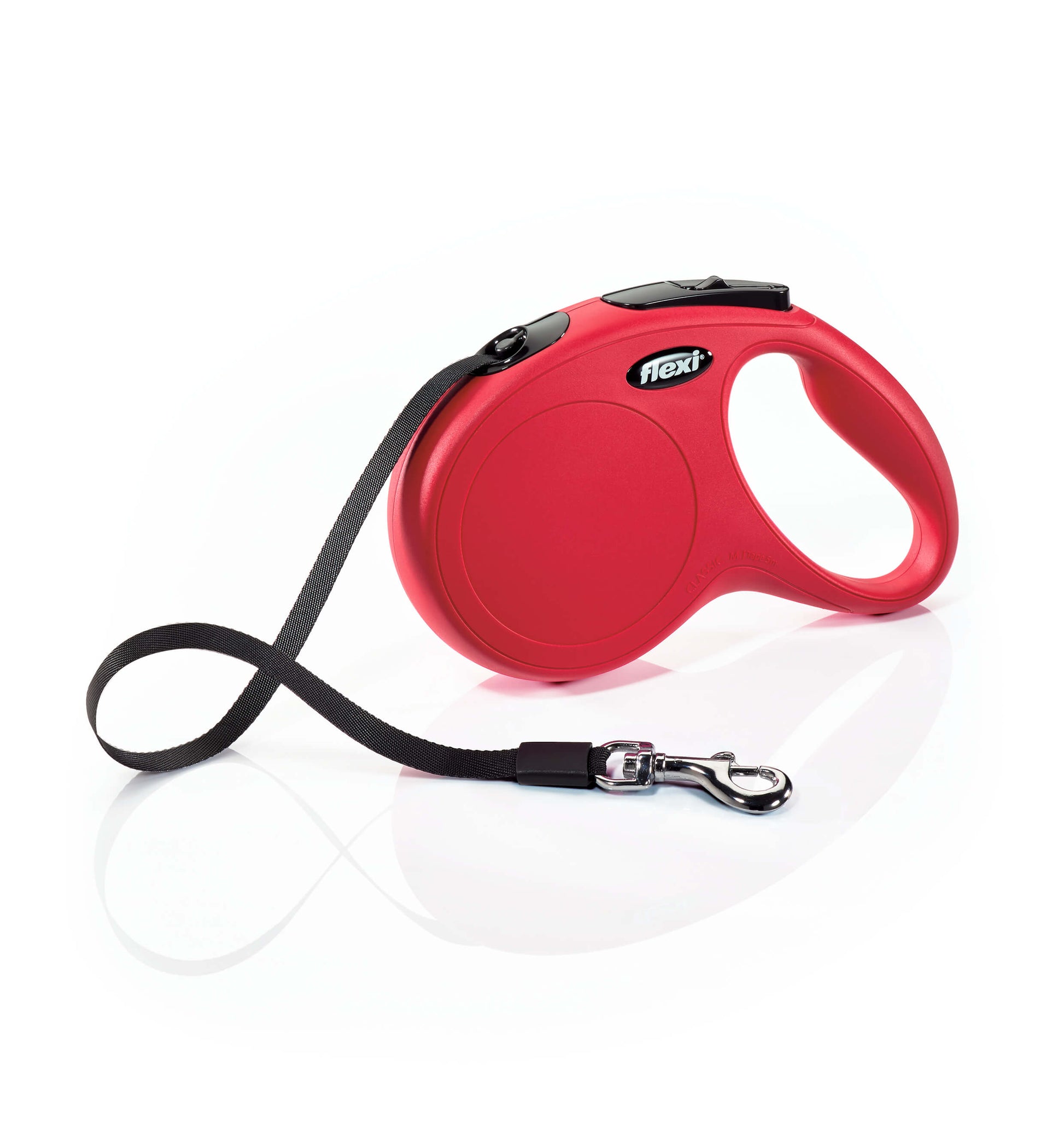 Photo du produit LAISSE CLASSIC SANGLE 5M ROUGE T.M - CHIEN FLEXI