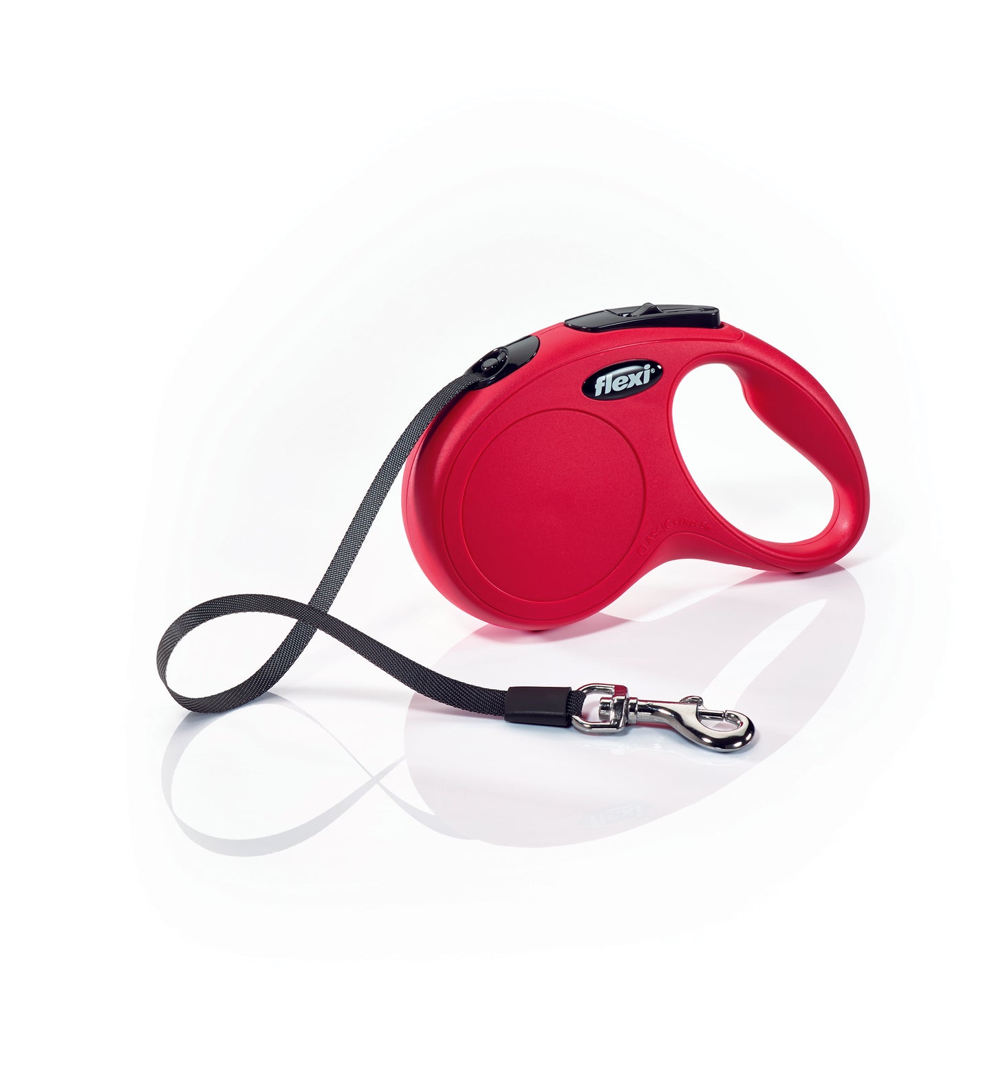 Photo du produit LAISSE CLASSIC SANGLE 5M ROUGE T.S - CHIEN FLEXI