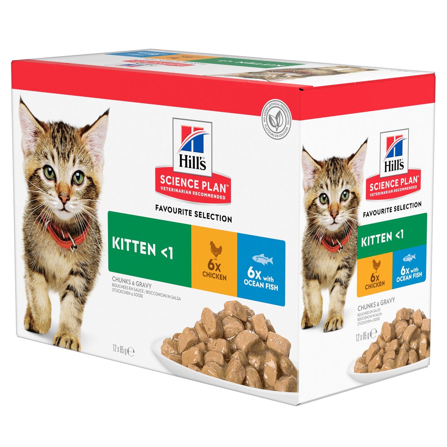 Photo du produit POCHON SCIENCE PLAN KITTEN (X12) MIX SAV 85G - CHAT HILL'S