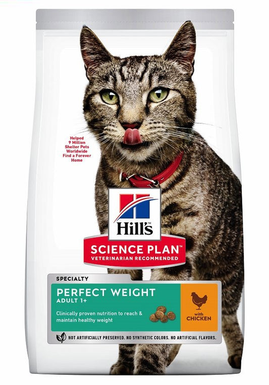 Photo du produit CROQUETTE SCIENCE PLAN ADULTE PERFECT WEIGHT-RÉGIME POULET 1.5KG - CHAT HILL'S