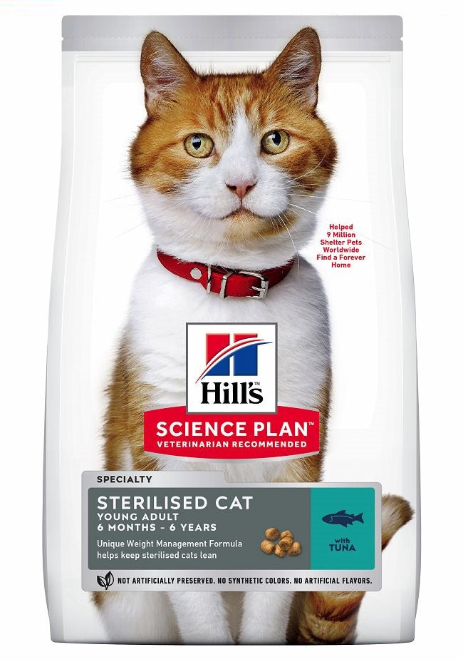 Photo du produit CROQUETTE SCIENCE PLAN ADULTE STERILISE THON 1.5KG - CHAT HILL'S