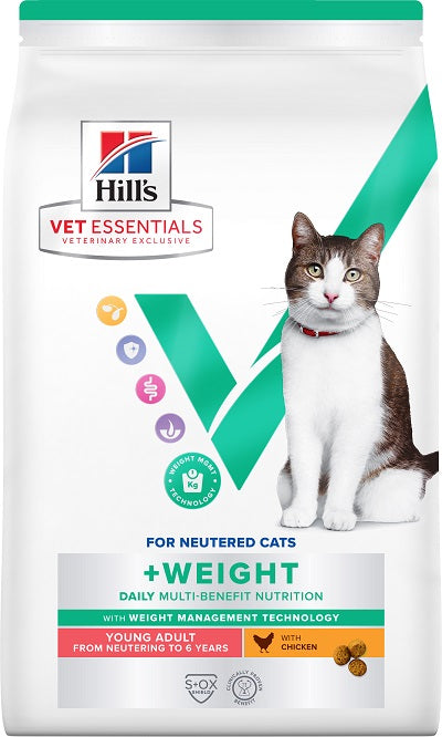 CROQUETTE VET ESSENTIALS MB +WEIGHT YOUNG ADULT POULET - CHAT HILL'S