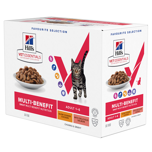 POCHON VET ESSENTIALS MULTI-BENEFIT (X12) ADULTE 85G -CHAT HILL'S