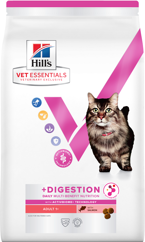 Photo du produit CROQUETTE VET ESSENTIALS MB +DIGESTION ADULTE SAUMON 6,5KG - CHAT HILL'S