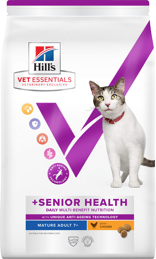 Hill's Vet Essentials Chat Multi Benefit+ Dental Adult Poulet- www