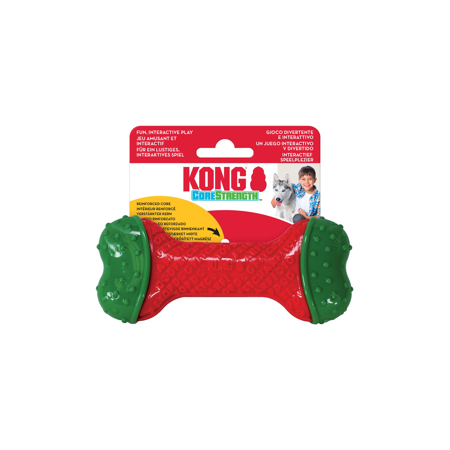 Photo du produit KONG NOËL 2023 HOLIDAY CORESTRENGTH™ BONE SM/MD - CHIEN ET CHAT KONG