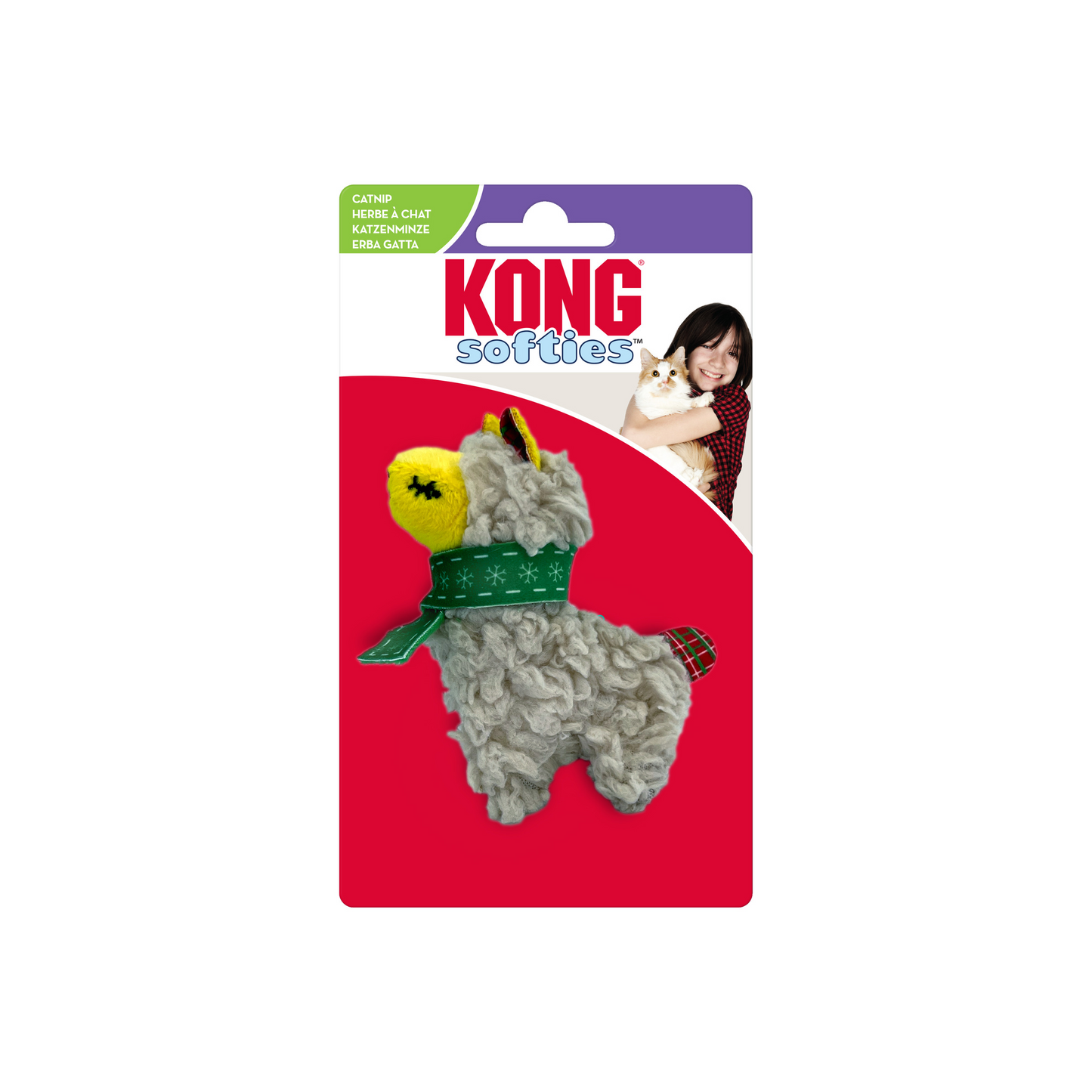 Photo du produit KONG NOËL 2023 HOLIDAY SOFTIES SCRATTLES LLAMA - CHIEN ET CHAT KONG