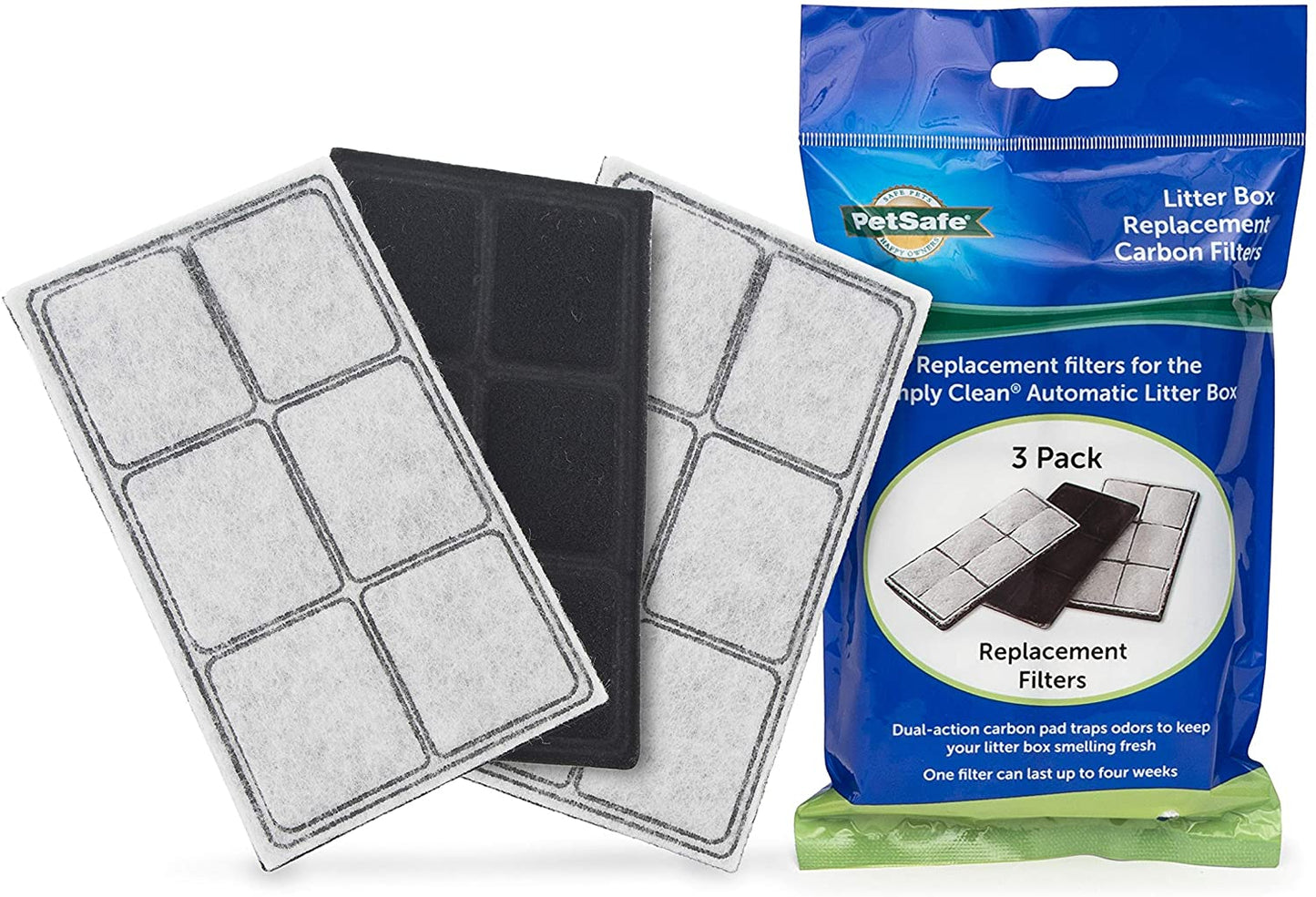 Photo du produit FILTRE CARBON SIMPLYCLEAN (X3) BAC LITIERE - CHAT PETSAFE