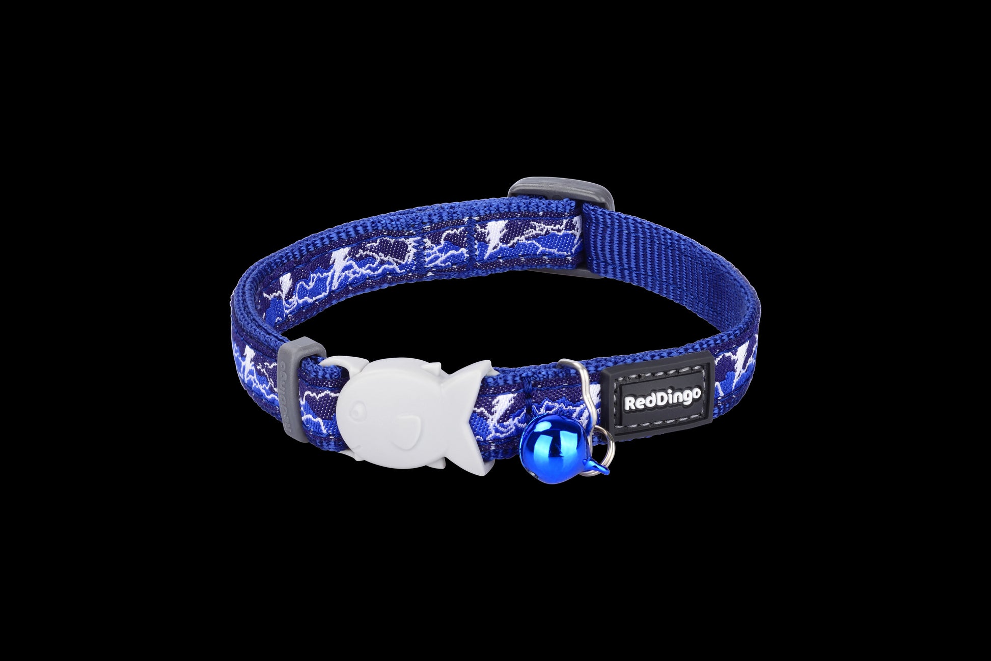 Photo du produit COLLIER IMPRIME LIGHTNING ECLAIR BLEU FONCÉ - CHAT RED DINGO