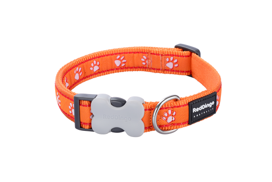 Photo du produit COLLIER IMPRIME DESERT PAWS ORANGE T.XS/S (12MM) - CHIEN RED DINGO