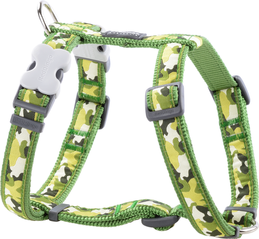 Photo du produit HARNAIS IMPRIME CAMOUFLAGE VERT T.M/L (20MM) - CHIEN RED DINGO