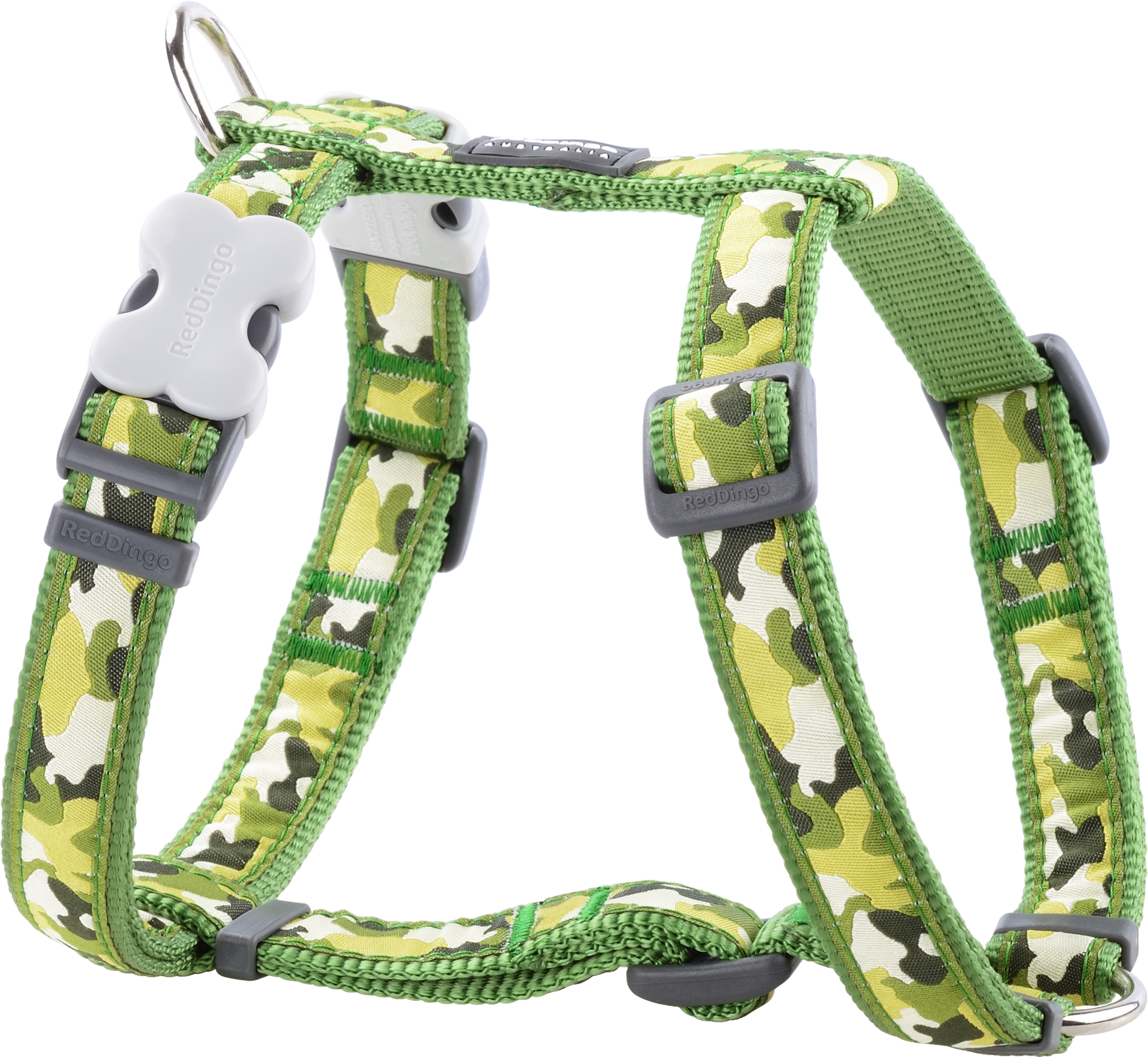 Photo du produit HARNAIS IMPRIME CAMOUFLAGE VERT T.XS/S (12MM) - CHIEN RED DINGO