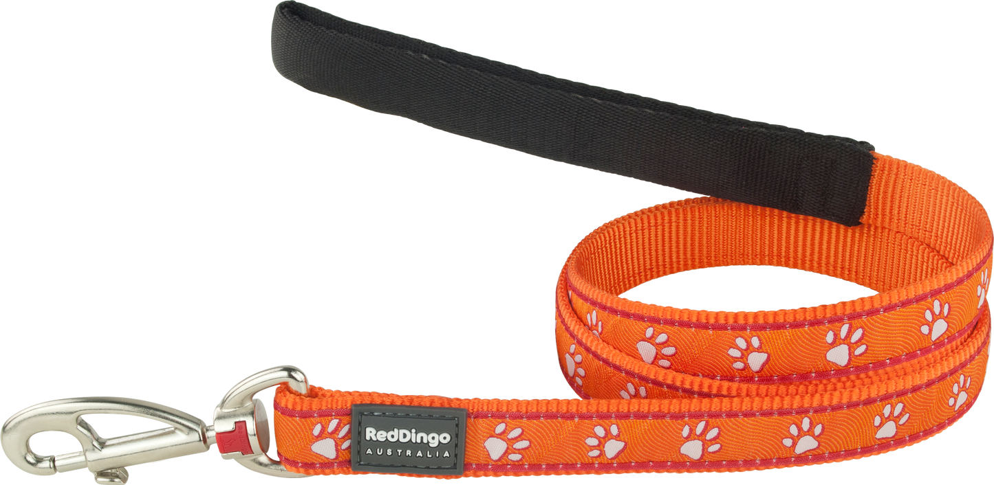 Photo du produit LAISSE IMPRIME DESERT PAWS ORANGE T.L/XL (25MM) - CHIEN RED DINGO