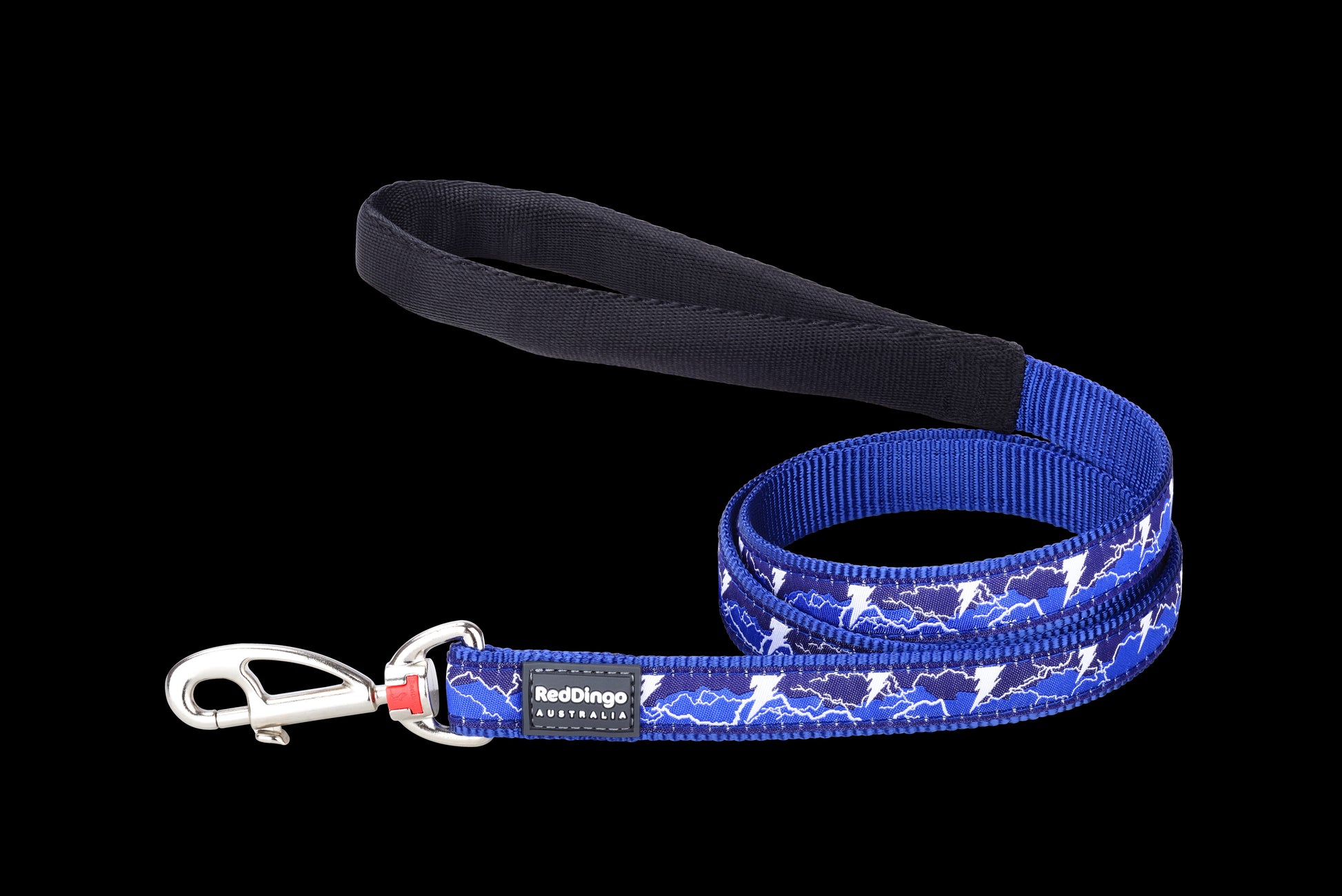 Photo du produit LAISSE IMPRIME LIGHTNING ECLAIR BLEU FONCÉ T.L/XL (25MM) - CHIEN RED DINGO