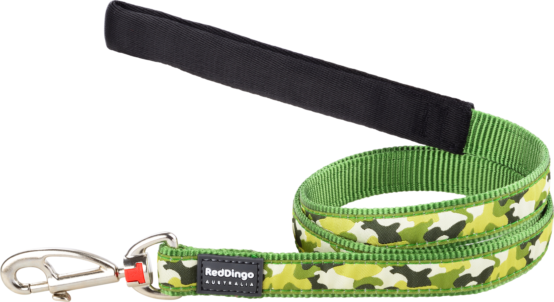 Photo du produit LAISSE IMPRIME CAMOUFLAGE VERT T.M/L (20MM) - CHIEN RED DINGO