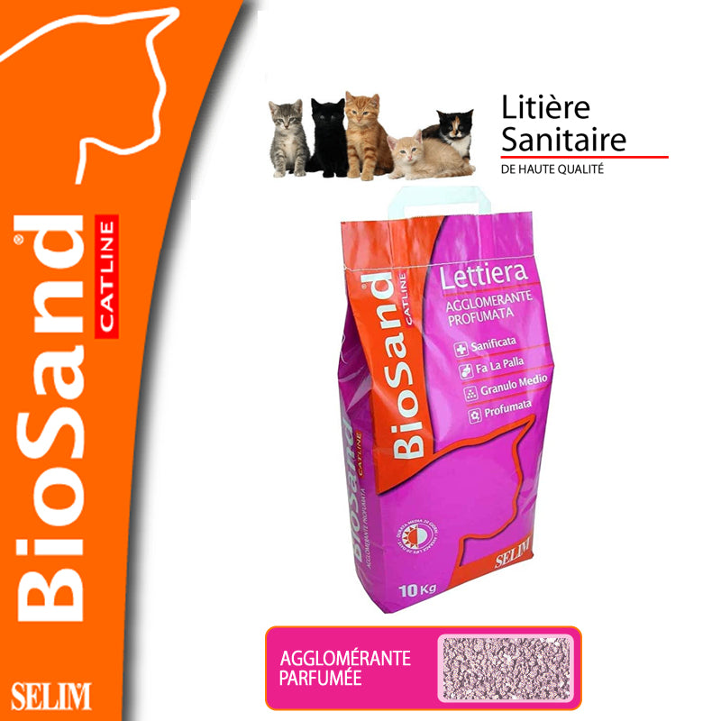 Photo du produit LITIERE AGGLOMERANTE PARFUMEE 5KG - CHAT BIOSAND