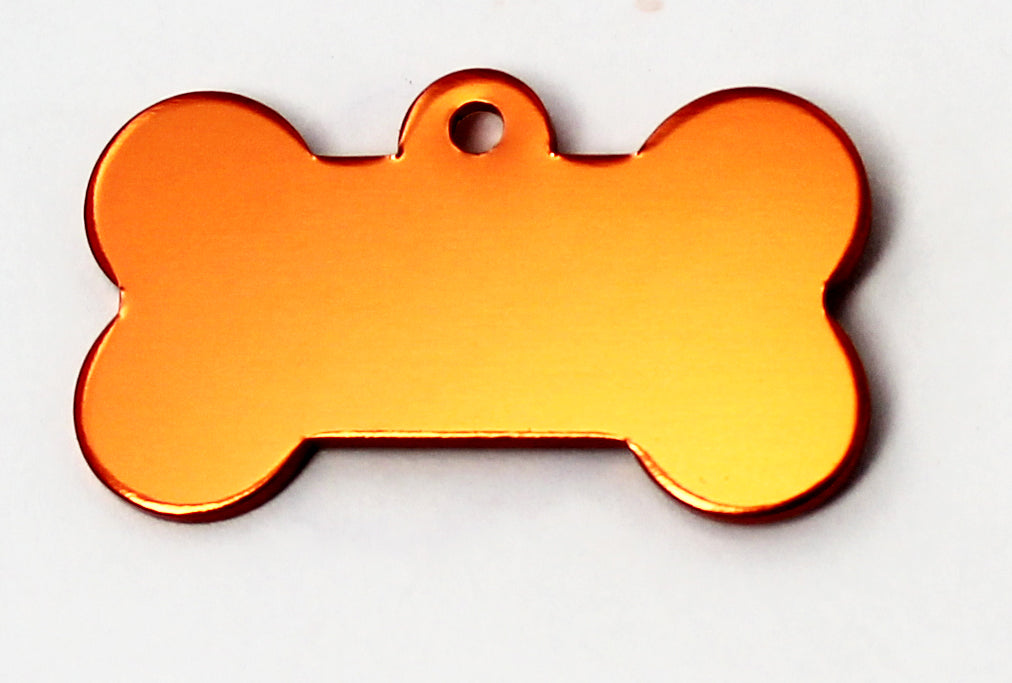 Photo du produit MEDAILLE ALUMINIUM OS ORANGE T.L- CHIEN ET CHAT TAGGEE