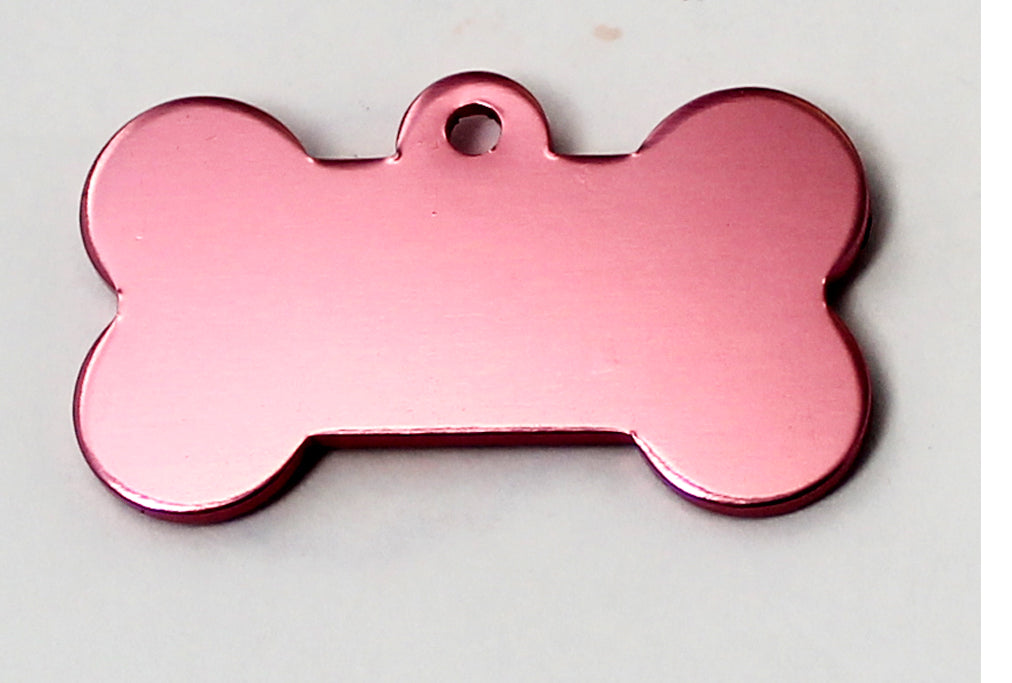 Photo du produit MEDAILLE ALUMINIUM OS ROSE T.L- CHIEN ET CHAT TAGGEE