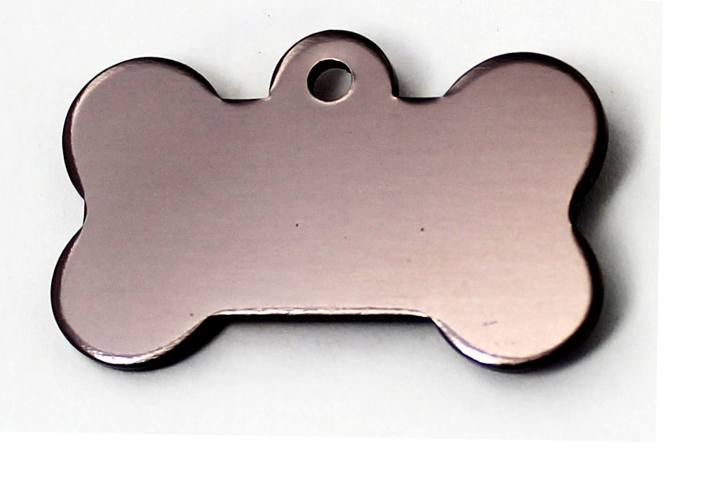 Photo du produit MEDAILLE ALUMINIUM OS GRIS FONCEE T.L- CHIEN ET CHAT TAGGEE