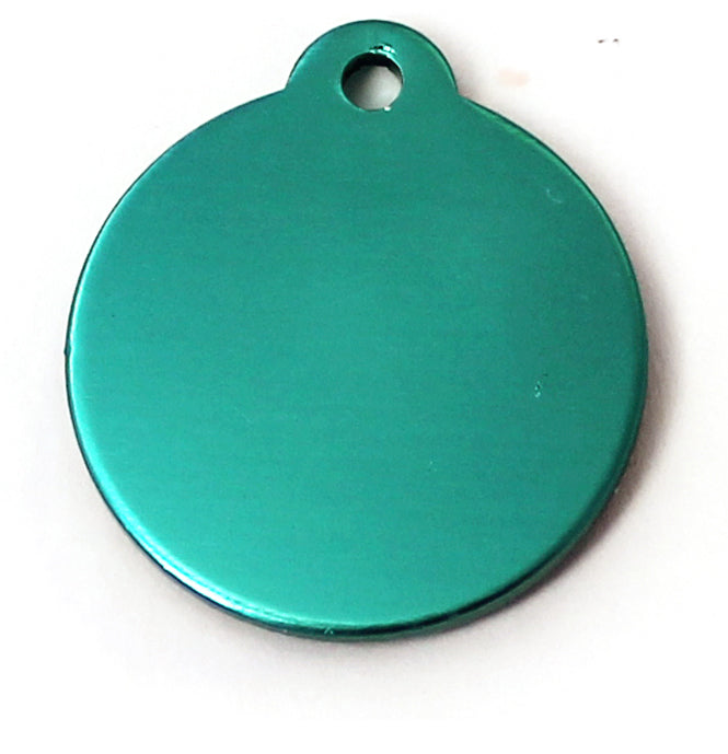 Photo du produit MEDAILLE ALUMINIUM ROND VERT T.L- CHIEN ET CHAT TAGGEE