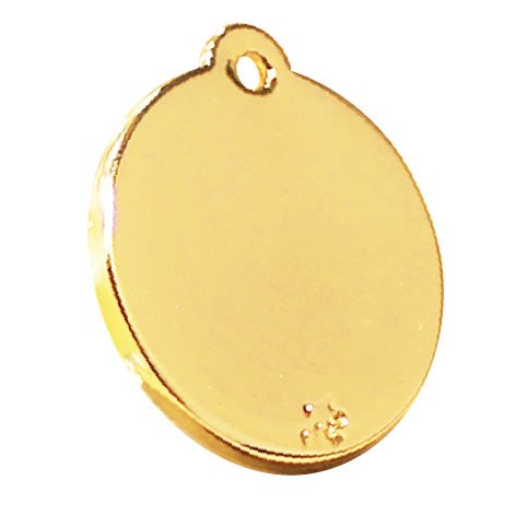 Photo du produit MEDAILLE BIJOU BRONZE ROND T.L- CHIEN ET CHAT TAGGEE