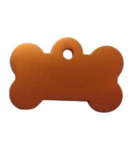 Photo du produit MEDAILLE ALUMINIUM OS ORANGE T.M- CHIEN ET CHAT TAGGEE