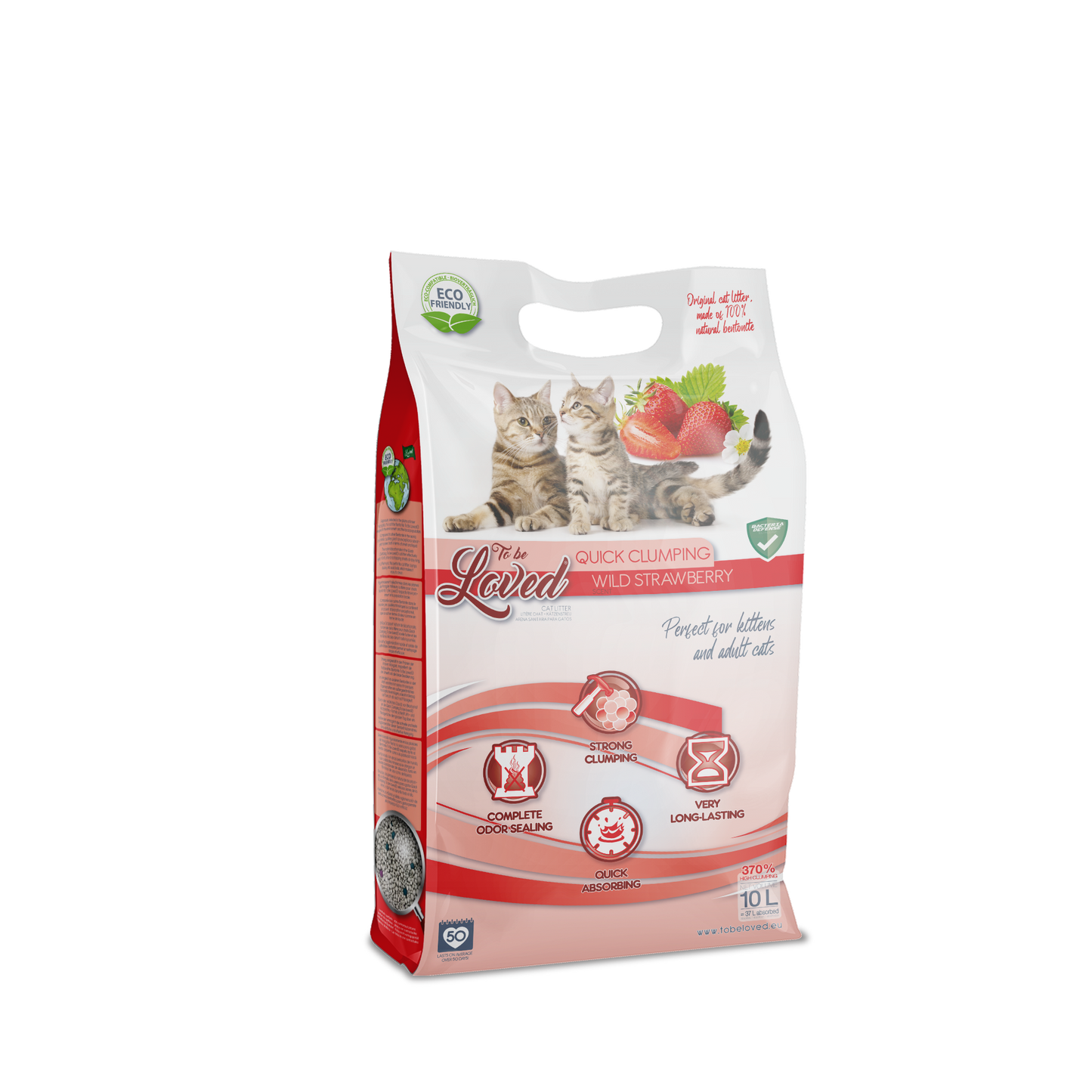 Photo du produit LITIÈRE QUICK CLUMPING WILD STRAWBERRY 10L - CHAT TO BE LOVED