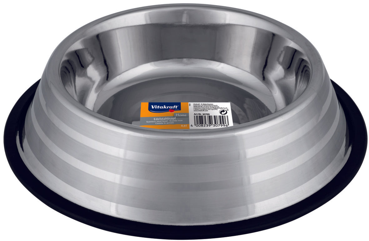 Photo du produit GAMELLE INOX 900ML (17CM)- CHIEN ET CHAT VITAKRAFT