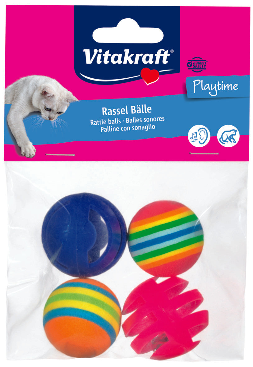 Photo du produit JOUET PLAYTIME (X2+2) HOCHET + BALLE - CHAT VITAKRAFT