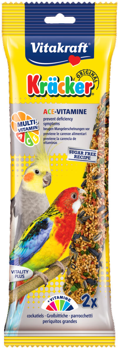 Photo du produit KRACKER GRANDES PERRUCHE (X2) MULTI VITAMINES - OISEAU VITAKRAFT