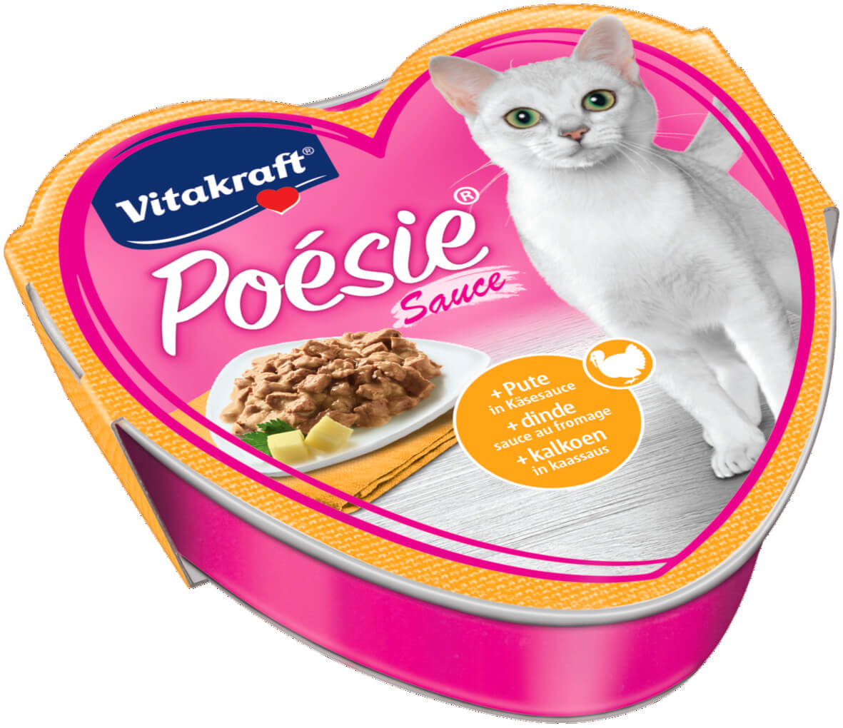 Photo du produit BOITE POÉSIE DÉLISAUCE DINDE AU FROMAGE 85G - CHAT VITAKRAFT