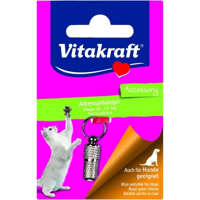 Photo du produit MEDAILLON COLLIER ADRESSE TAG - CHIEN ET CHAT VITAKRAFT